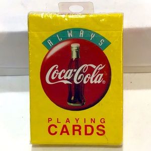 Vintage Coca Cola playing cards, factory sealed, collectible!